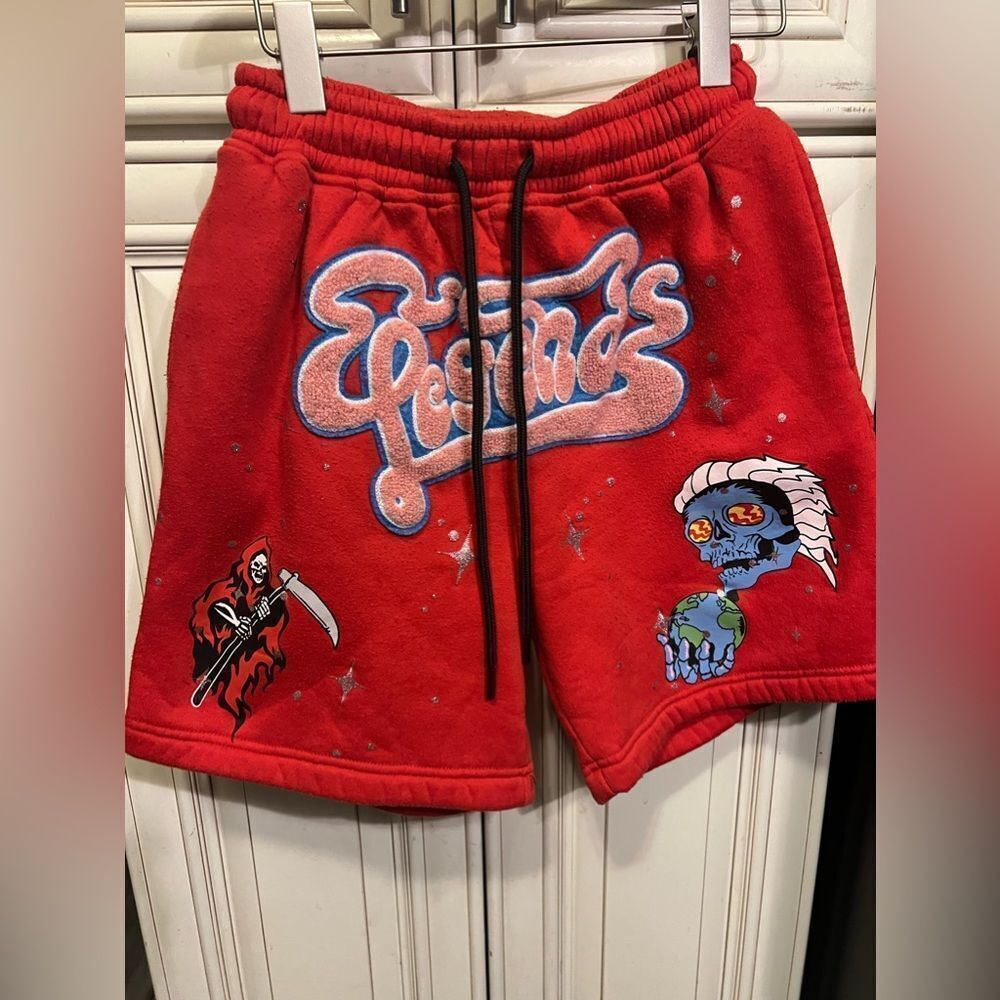 Reason Men's Legends Red Shorts Sz S